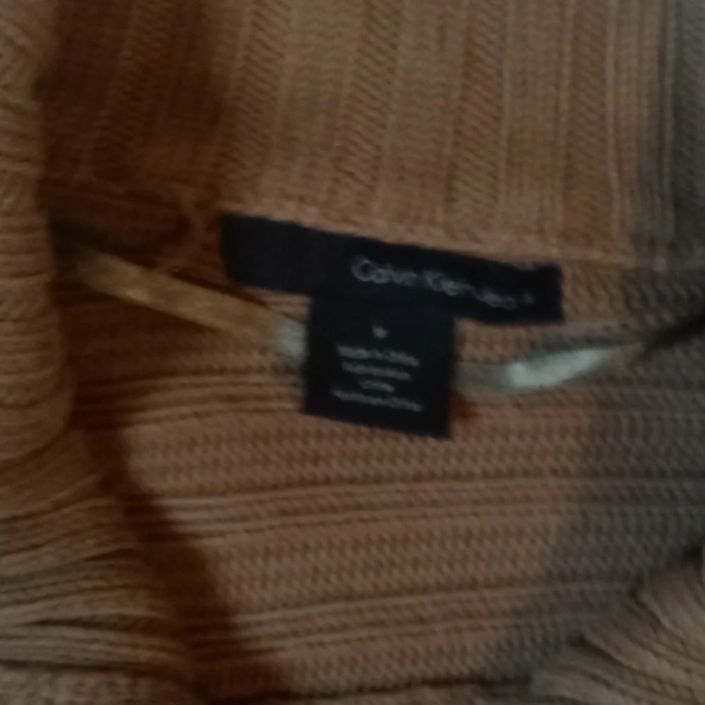 Calvin Klein Olive Green Button-Up Ribbed Cardigan | Size Medium